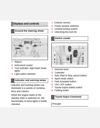 toyota supra 2023 owners manual